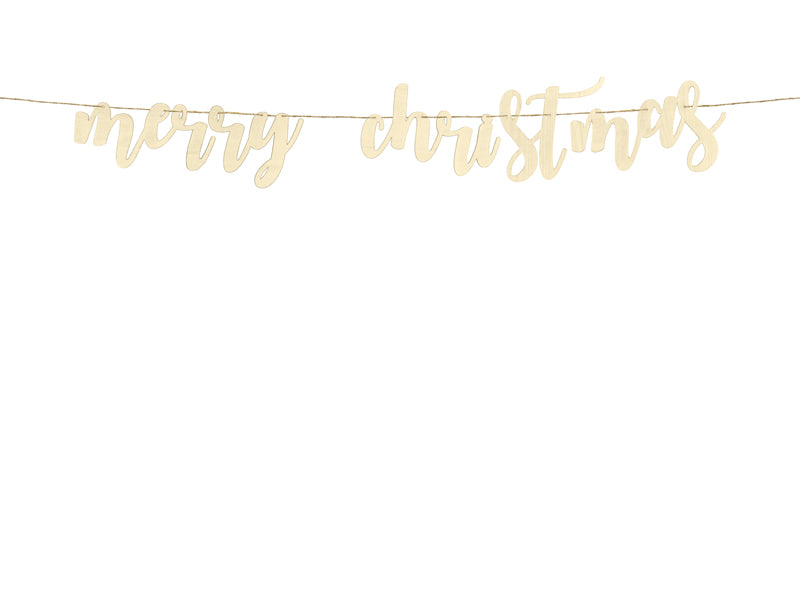 Wooden Banner Merry Christmas - GRL89-100