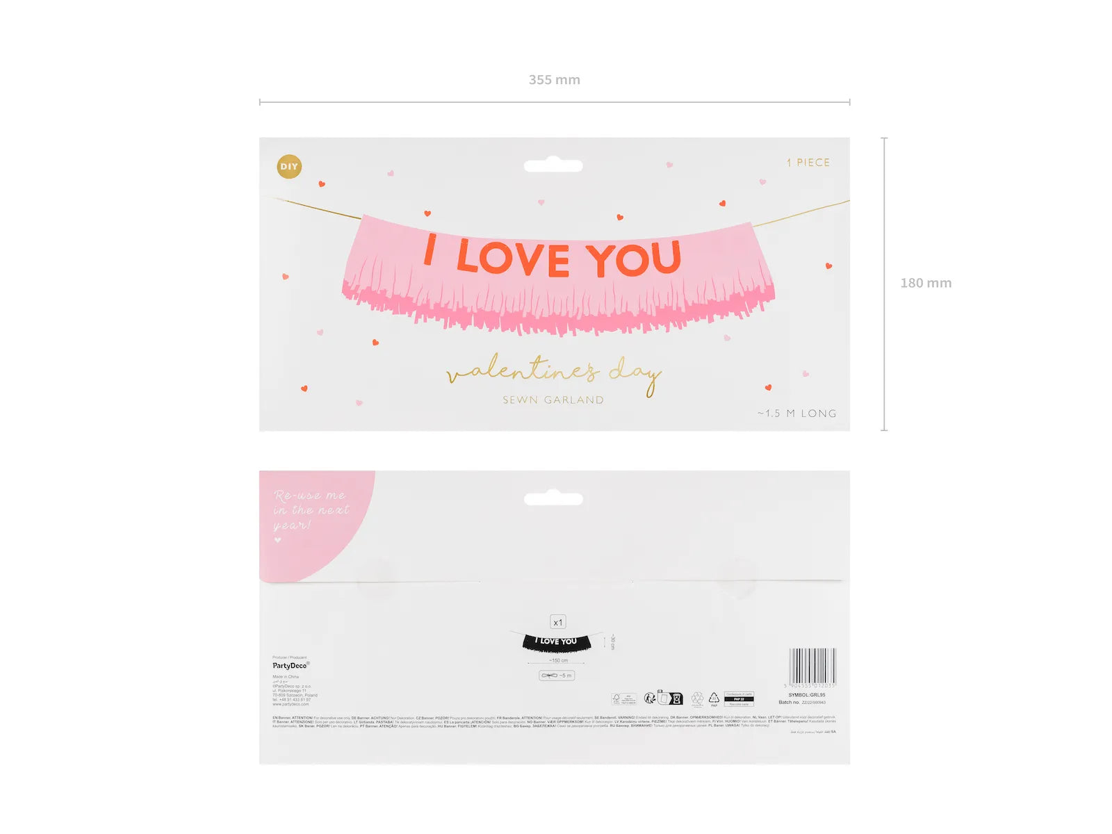 Banner I Love You Mix - GRL95