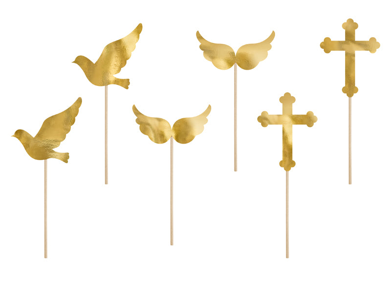 Cupcake Toppers First Communion, 3.3 - 4.3 in