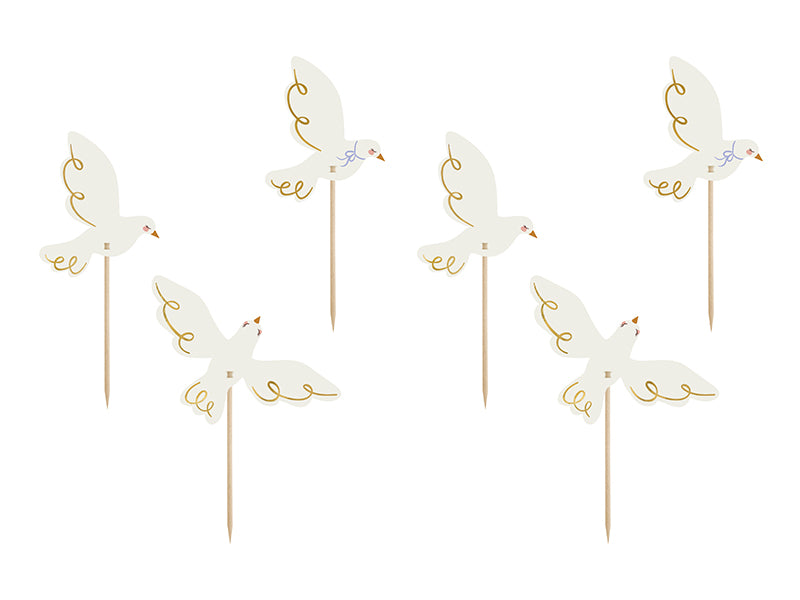 Cupcake toppers Dove Mix - KPM31