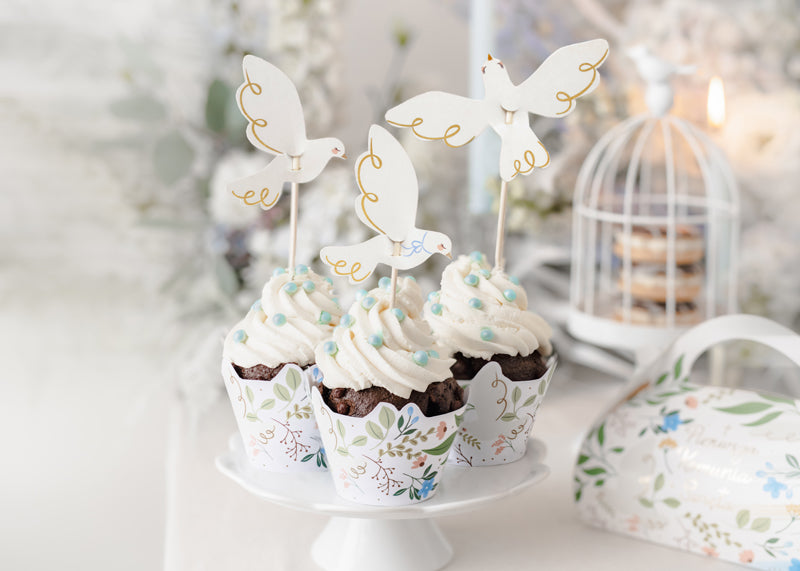 Cupcake toppers Dove Mix - KPM31