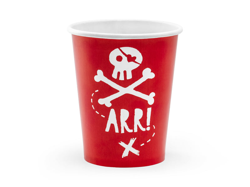 Cups Pirates Party Red - KPP15-007-EU2