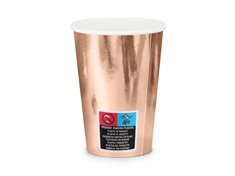 Paper Cups Rose Gold - KPP35-019R-EU2