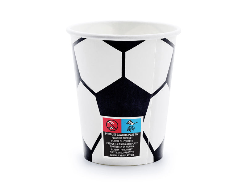 Paper Cups Football Mix - KPP72-EU2