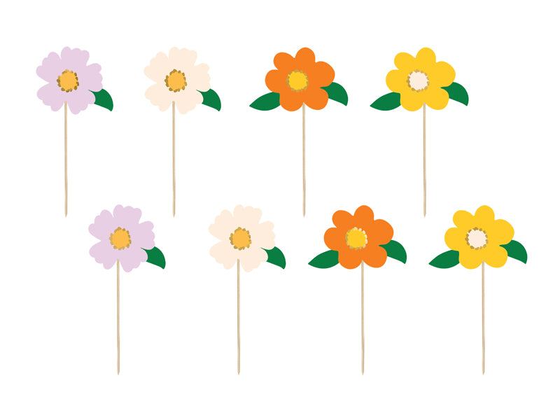 Cake Toppers Flowers Mix - KPT64