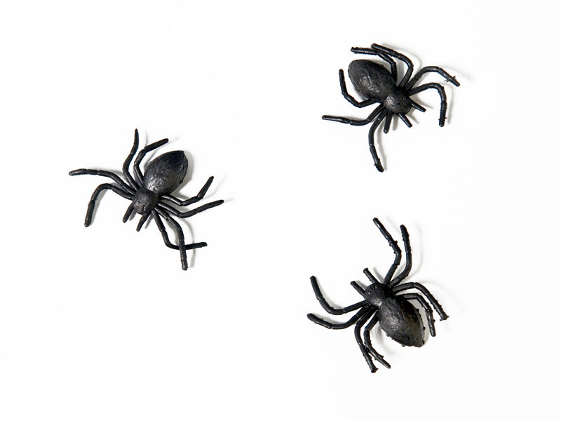 Plastic Spiders Black - PHK10