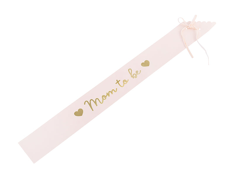 Sash Mom to be, pale pink, 29.5in