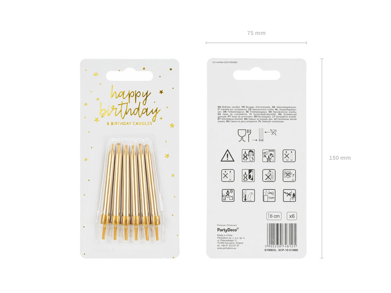 Birthday Candles, Plain, 2.4 in