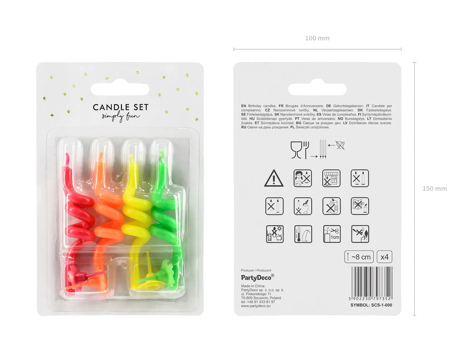 Birthday Candles Curl Mix - SCS-1-000