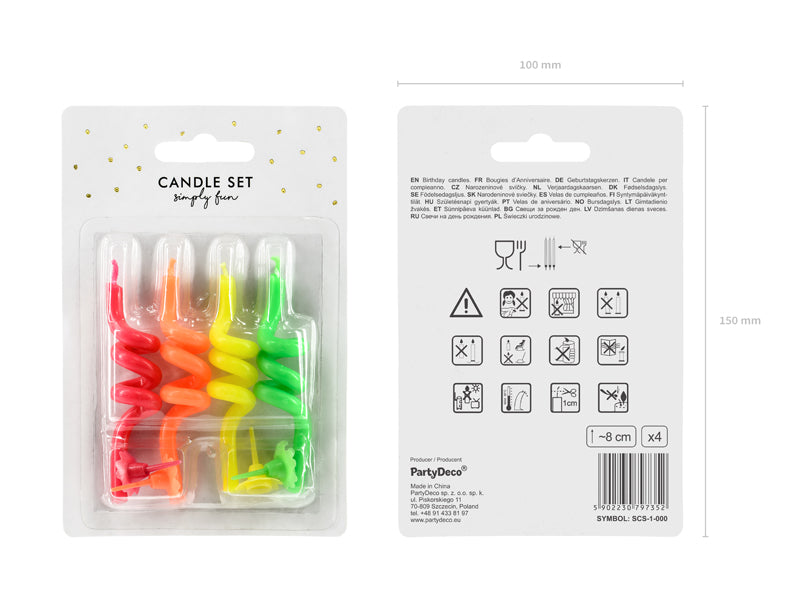 Birthday Candles Curl Mix - SCS-1-000