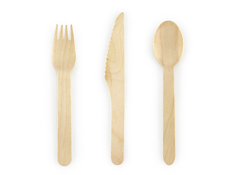 Wooden Cutlery Woodland, 6.3 in