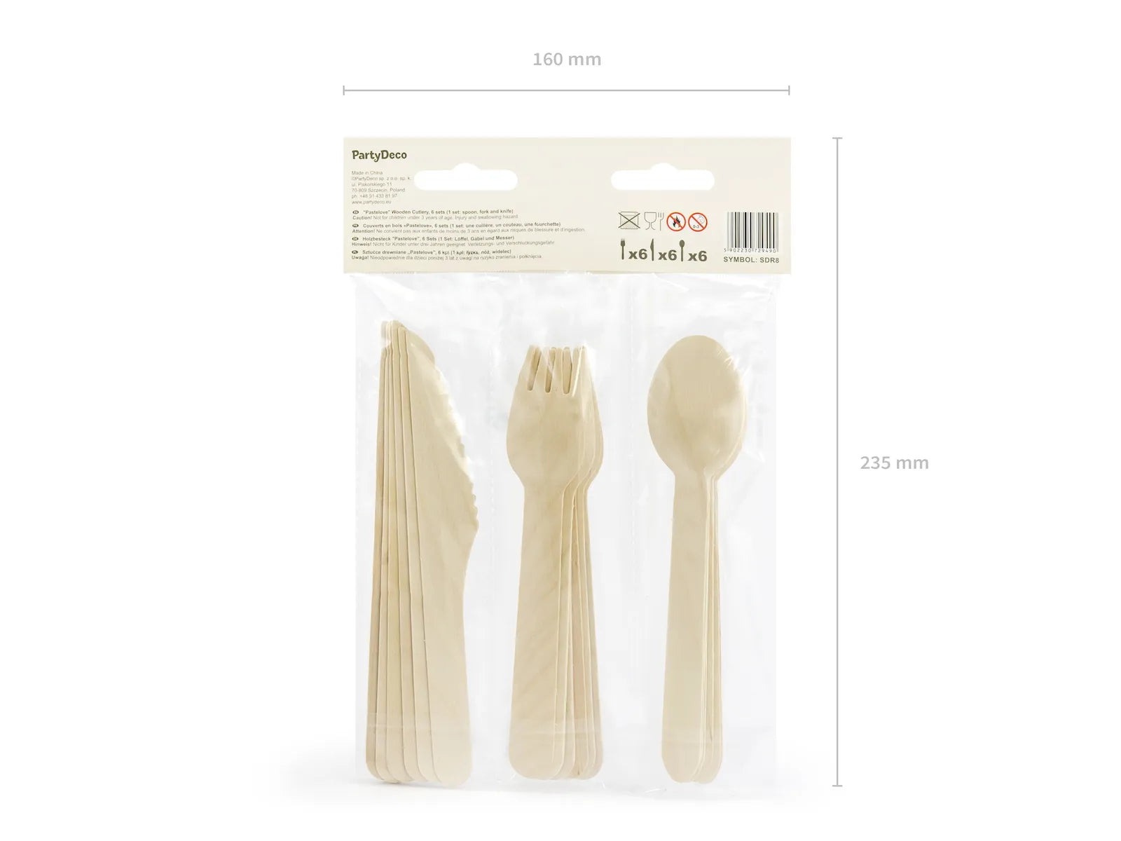 Wooden Cutlery Mix - SDR8