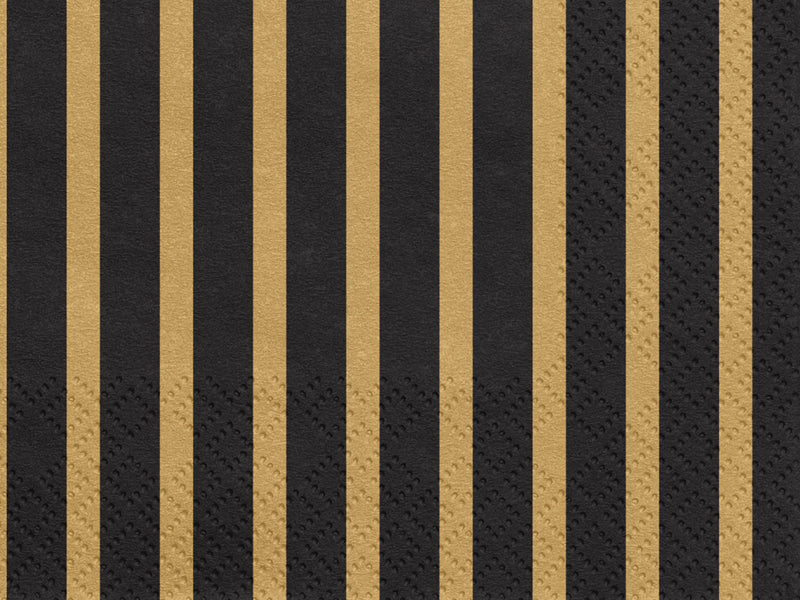 Napkins Stripes, 13.0x13in, gold