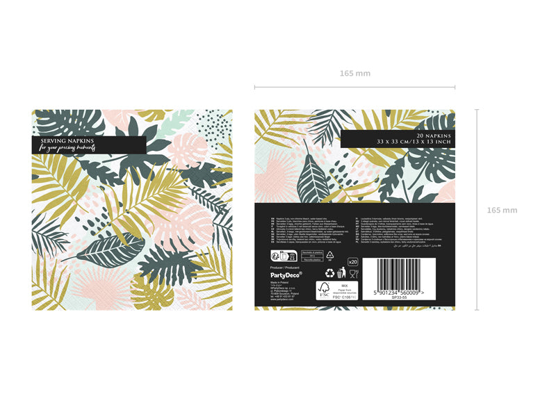 Napkins Aloha - Leaves - SP33-55