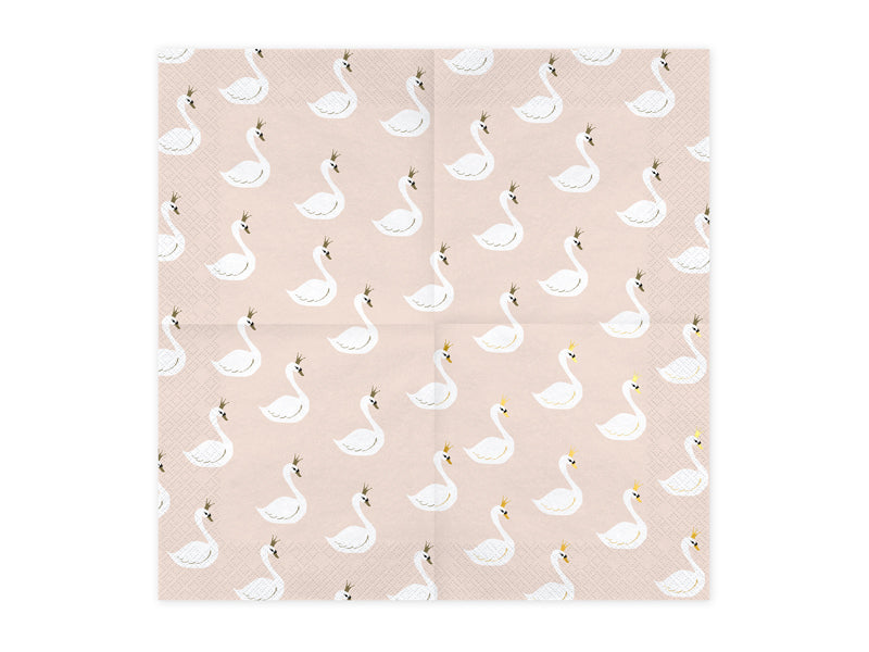 Napkins Lovely Swan, 13.0x13in