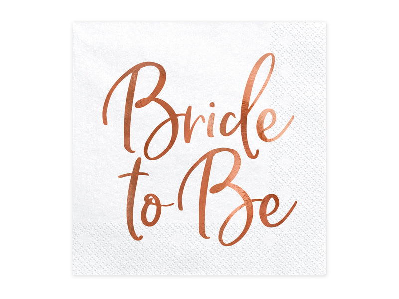 Napkins Bride to Be Rose Gold - SP33-76-019R