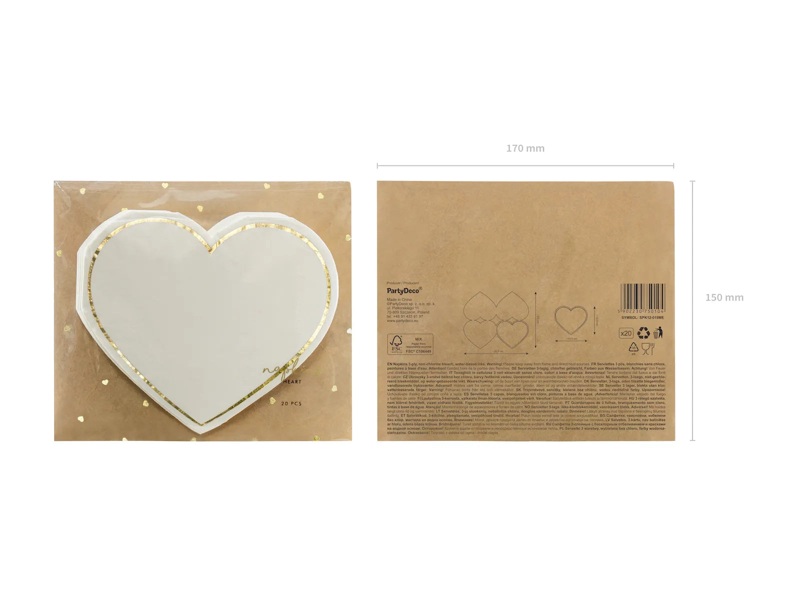 Napkins Heart - SPK12-019ME