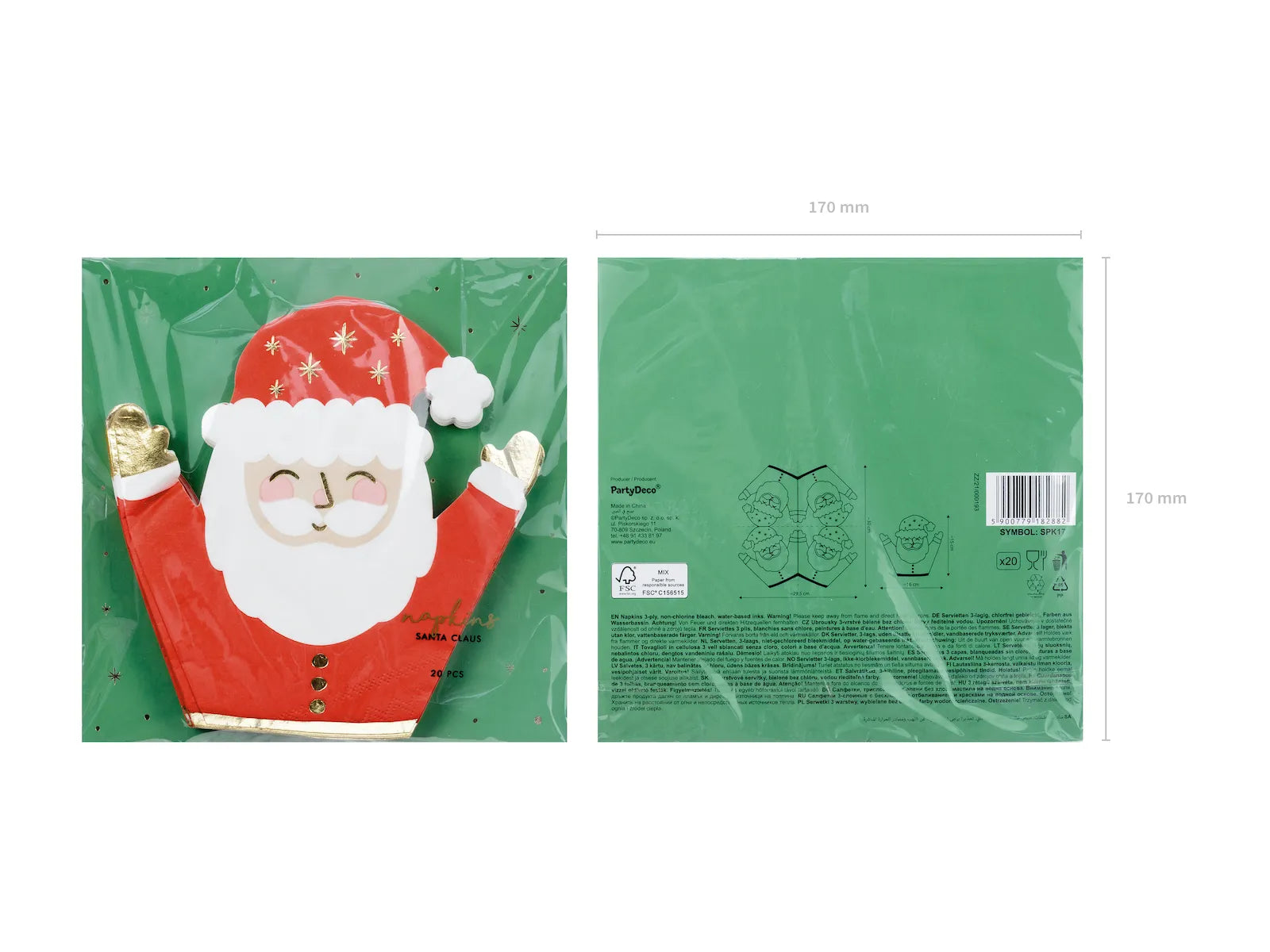 Napkins Santa Claus Mix - SPK17