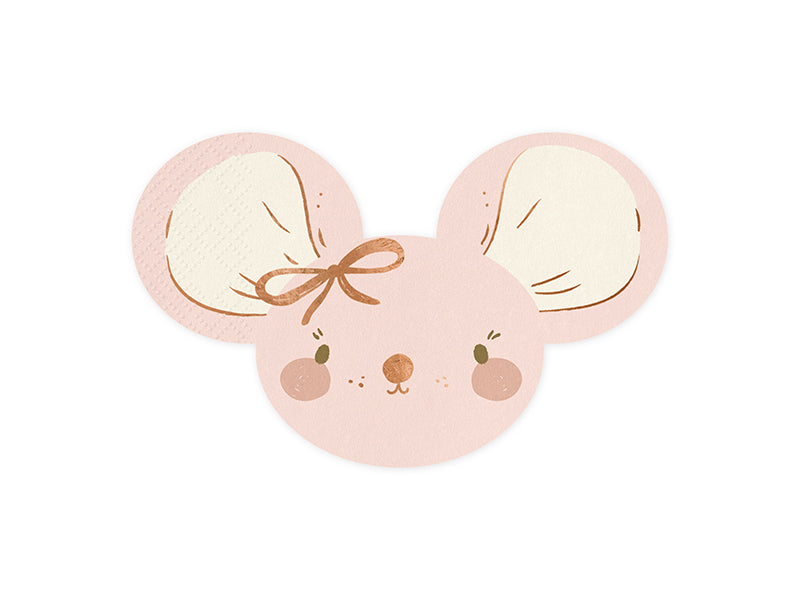 Napkins Mouse, light pink, 6.3x3.9in