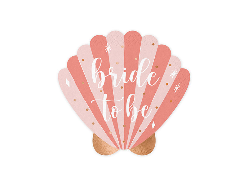 Napkins Seashell Bride to be Pink - SPK32