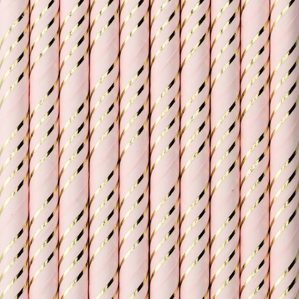 Paper Straws Light Pink - SPP12-081J-019