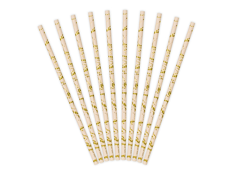 Paper Straws, powder pink, 7.7in