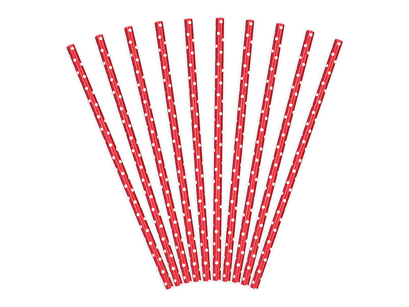 Paper Straws Red - SPP2-007