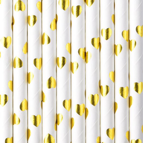 Paper Straws Gold - SPP7M-019