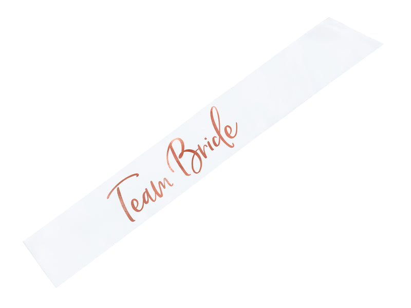 Sash Team bride, white, 29.5in