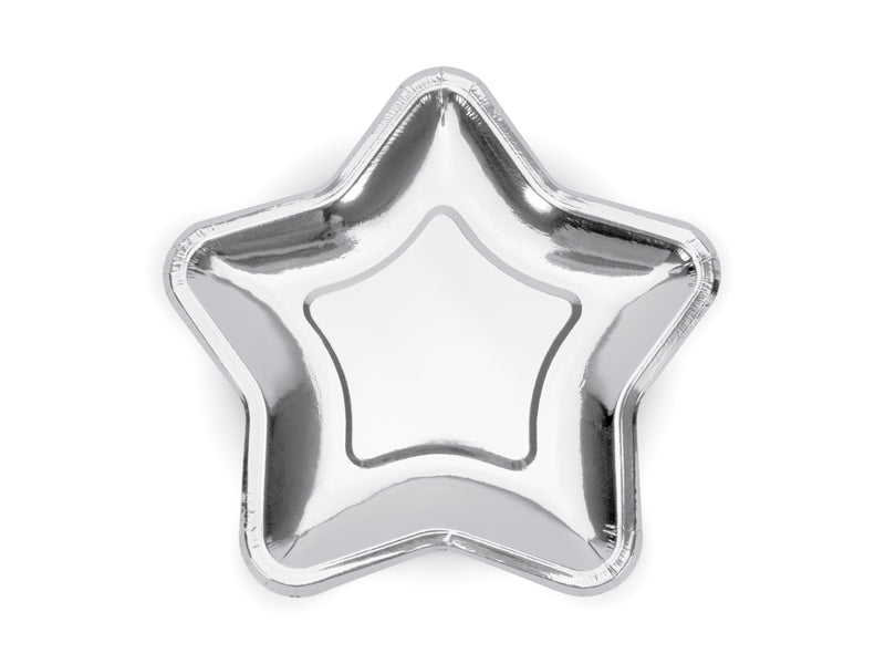 Paper Plates Star Silver - TPP11-018