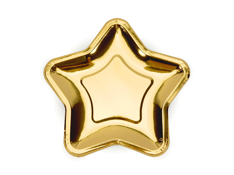 Paper Plates Star Gold - TPP11-019