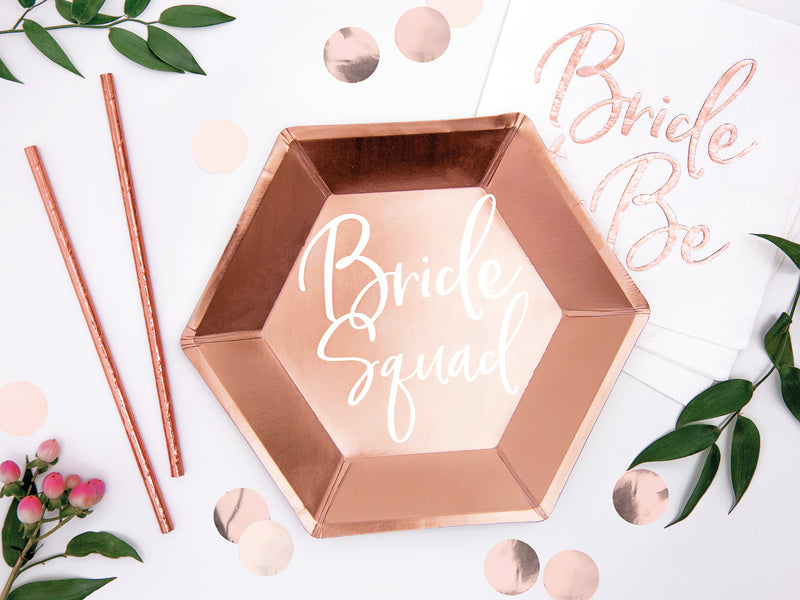 Plates Bride Squad Rose Gold - TPP21-019R