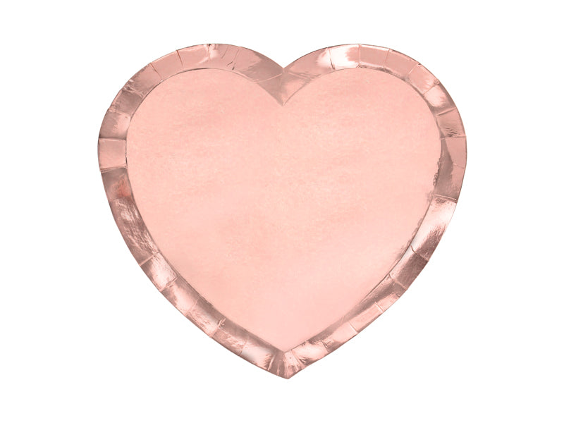 Plates Heart Rose Gold - TPP74-019R