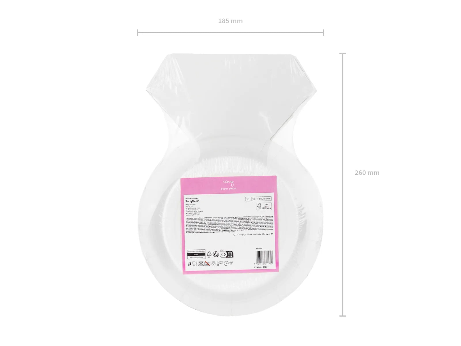 Paper plates Ring Mix - TPP81