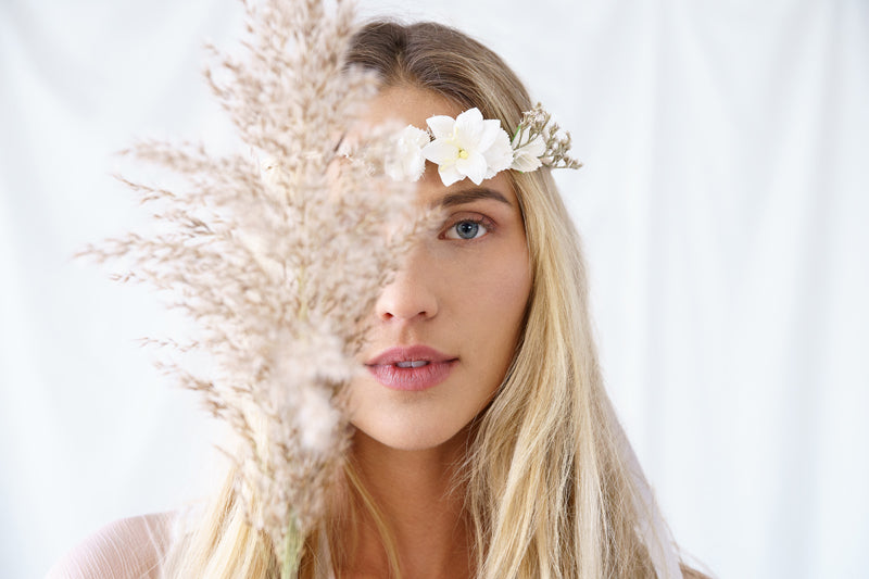 Flower Crown, White, 7.1 in