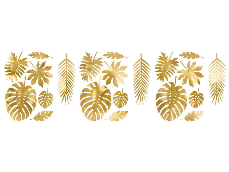 Decorations Aloha Tropical Leaves Gold - ZDA1-019M