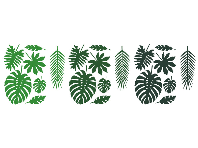 Decorations Aloha Tropical Leaves Mix - ZDA1