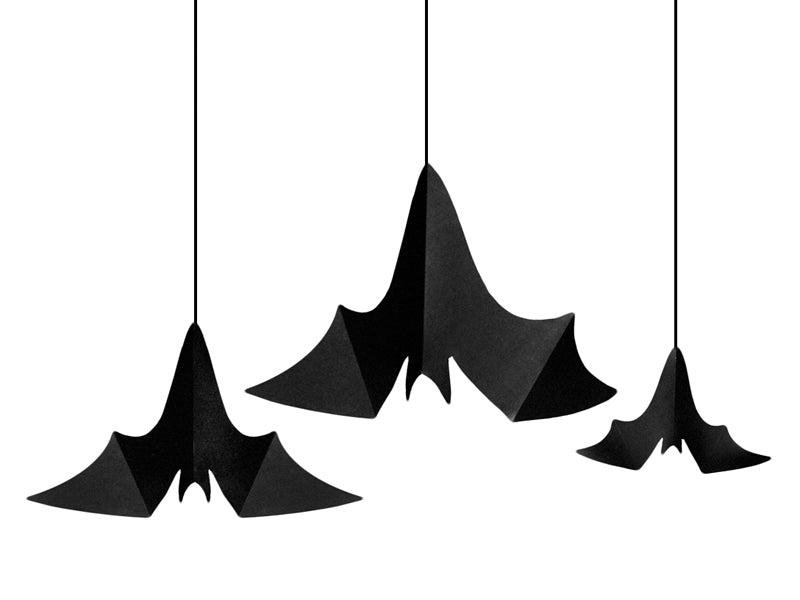 Hanging Decoration Bats Black - ZHN1