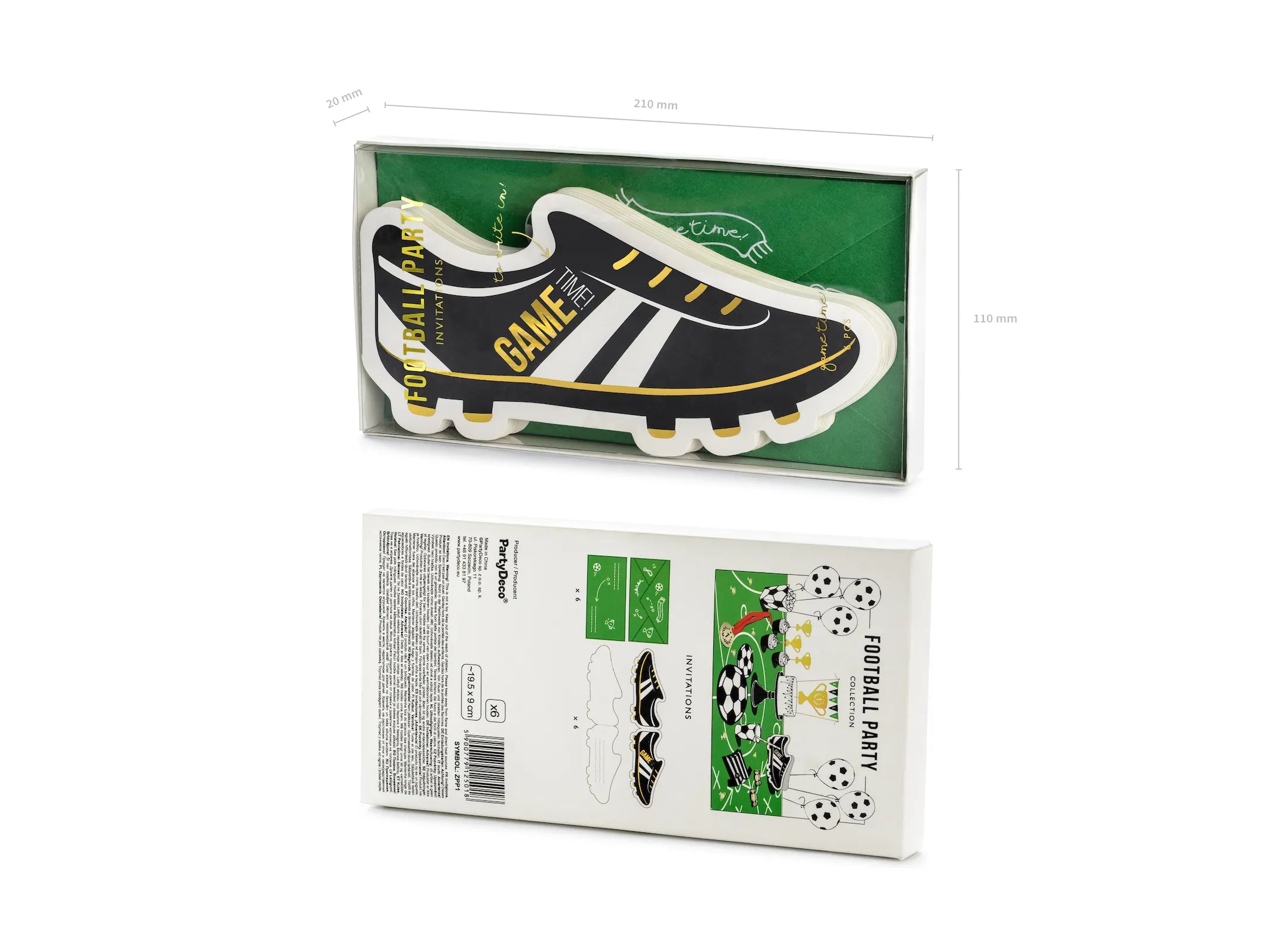 Invitations Football Shoe Mix - ZPP1