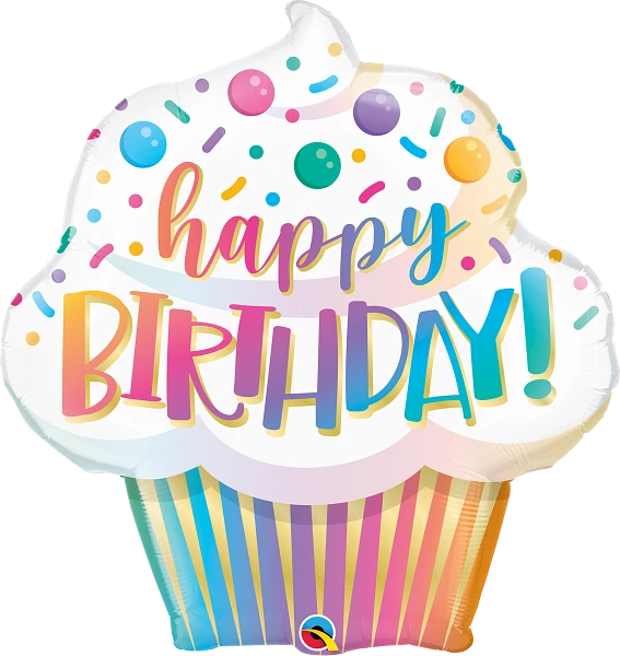 Birthday Ombre Cupcake 24016