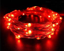 Led Light Balloon Strings - Red 45459