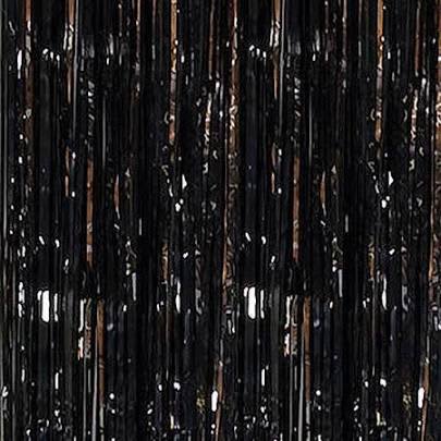 Black Foil Curtain Black 820114