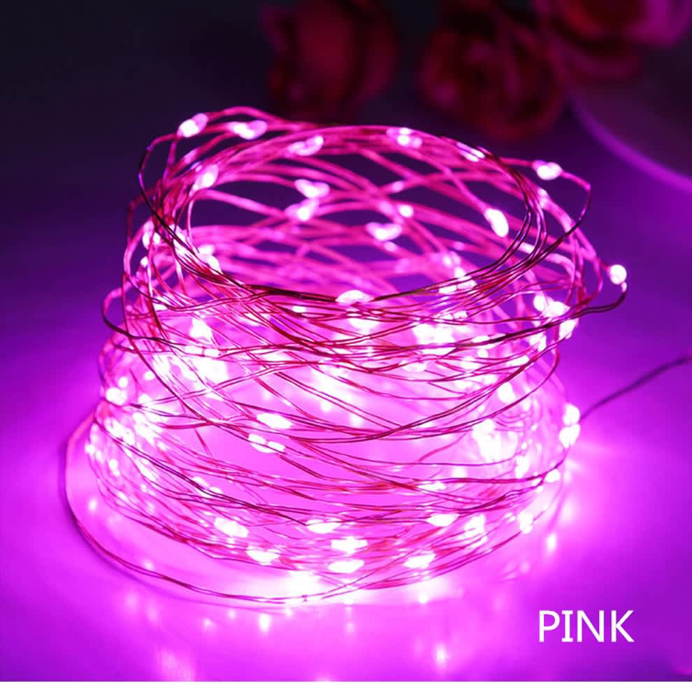 Led Light Balloon Strings - Pink 91380